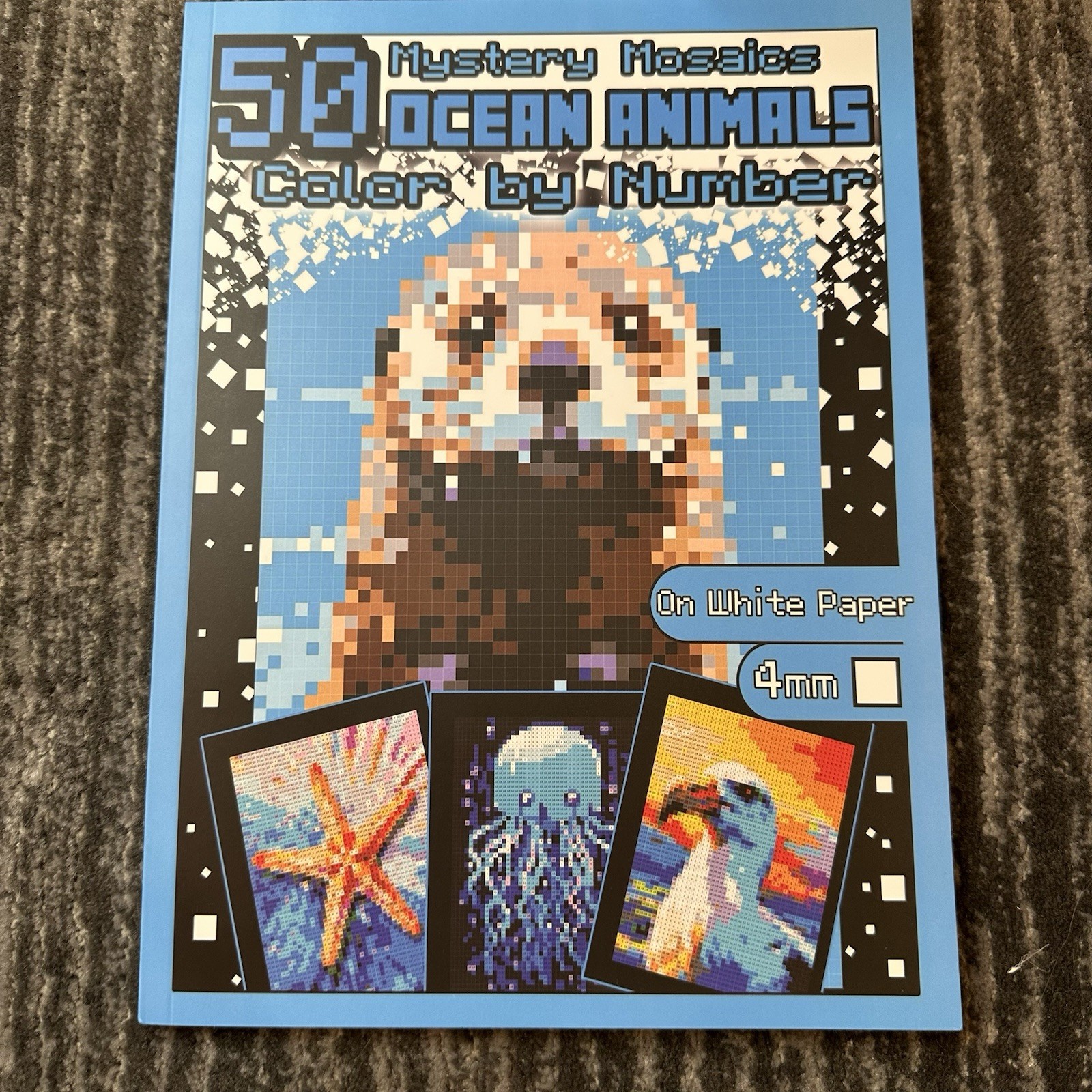 Mystery Mosaics Ocean Animals Pixel Color By Number Hidden Pictures 4mm Squares