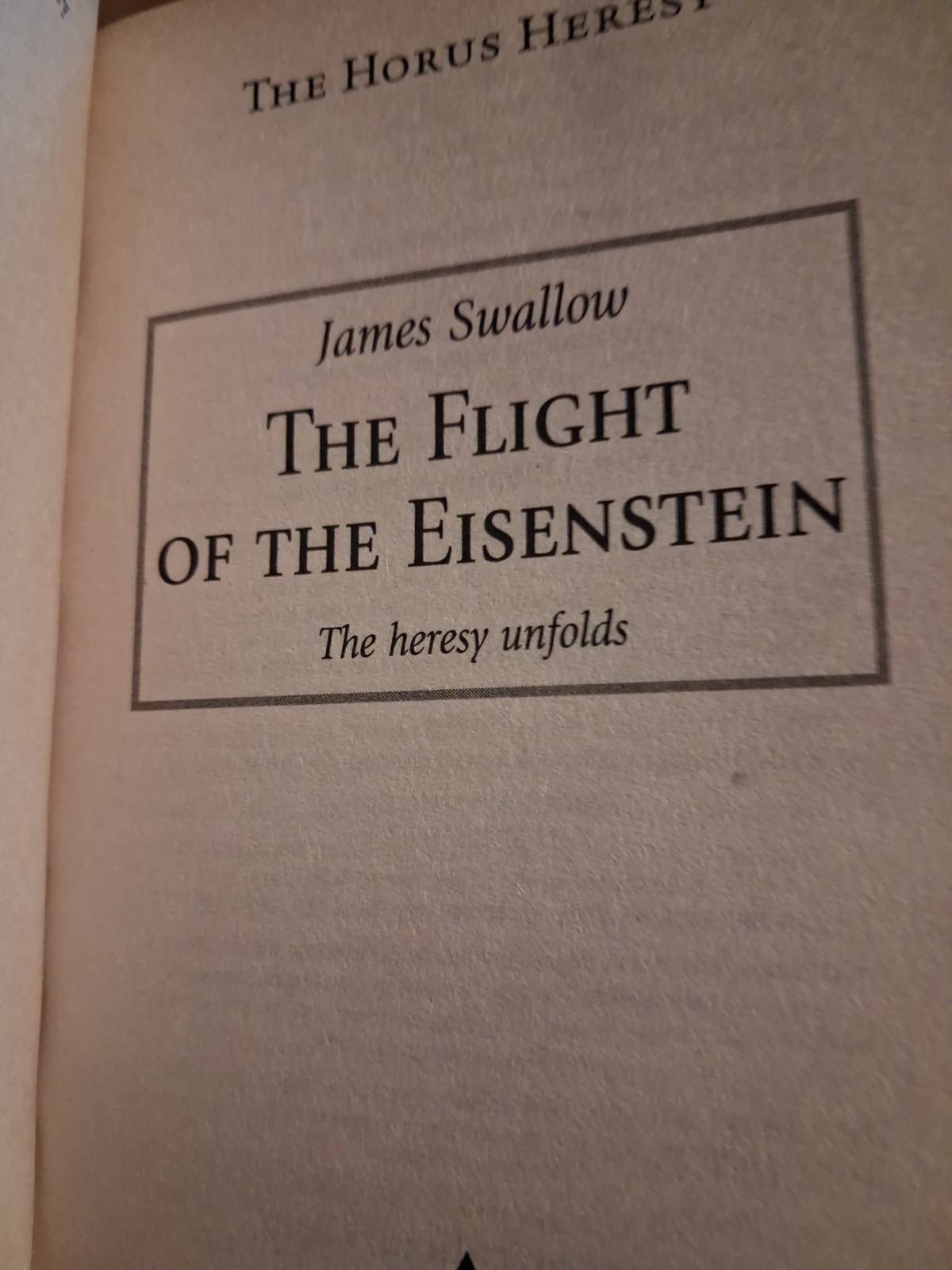 Flight of the Eisenstein by James Swallow (2007, Mass Market)