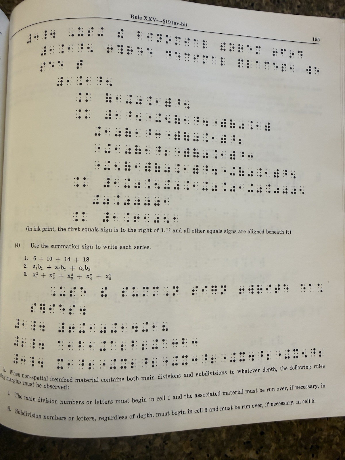 The Nemeth Braille Code for Mathematics and Science Notation 1985 Hardcover Book