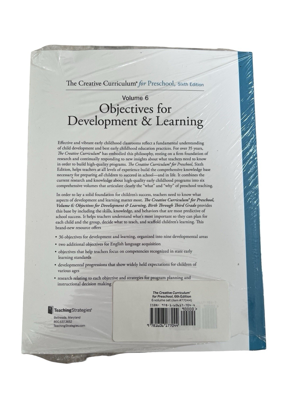 Teaching Strategies Creative Curriculum For Preschool Vol 1-6 SIXTH EDITION NEW