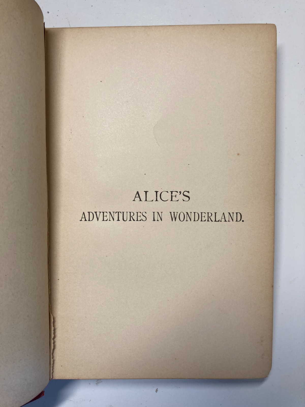 1890 Alice’s Adventures in Wonderland Worthington Red Cloth Tenniel Gilt Rare
