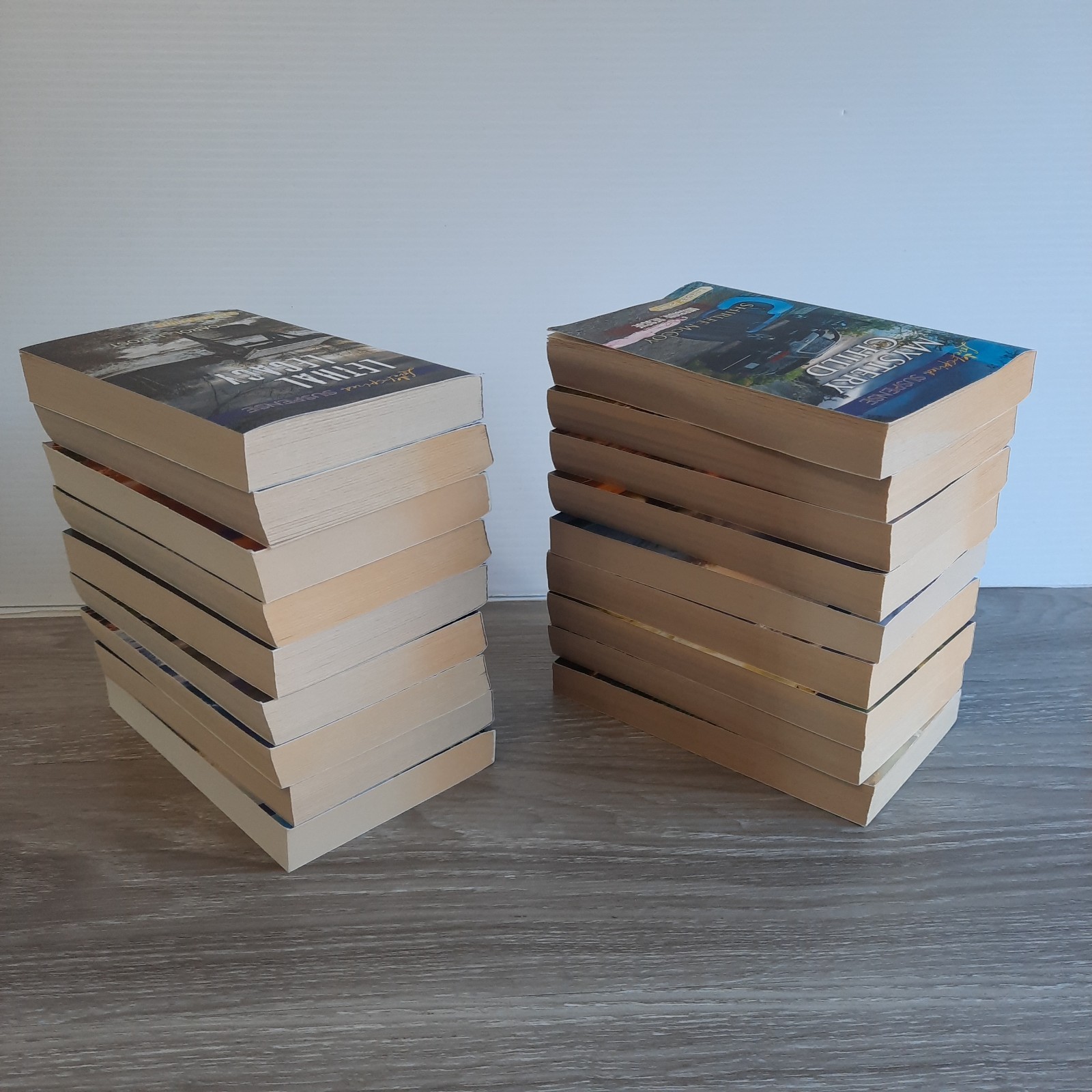 Harlequin Large Print Lot of 18 – Inspirational Suspense PB Amnesia & Danger Ser