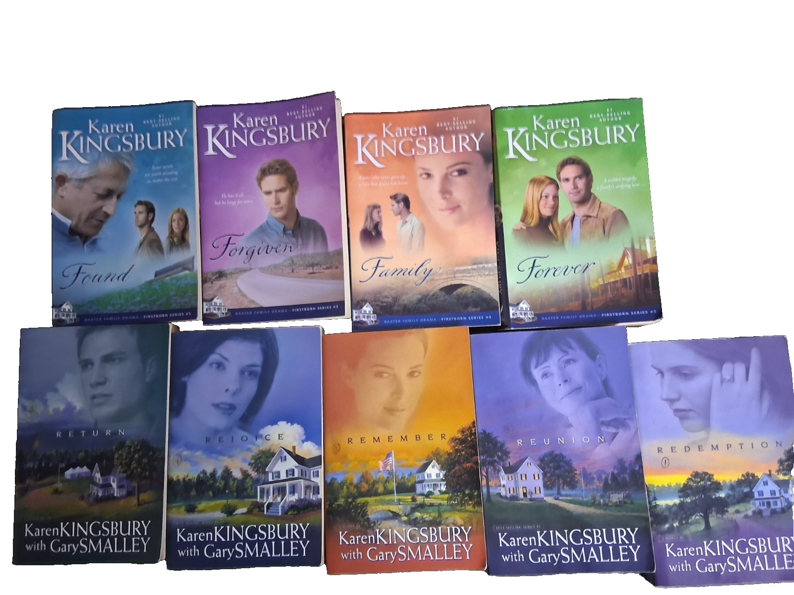Karen Kingsbury Lot of 9. Redemption & Firstborn series
