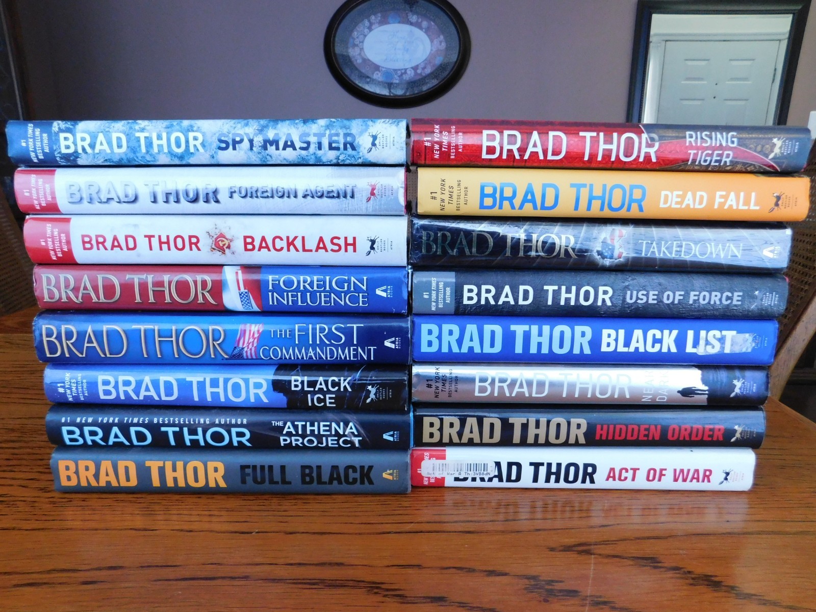 16 BRAD THOR Hardback Lot w/ Dust Covers DEAD FALL, RISING TIGER, More Thrillers