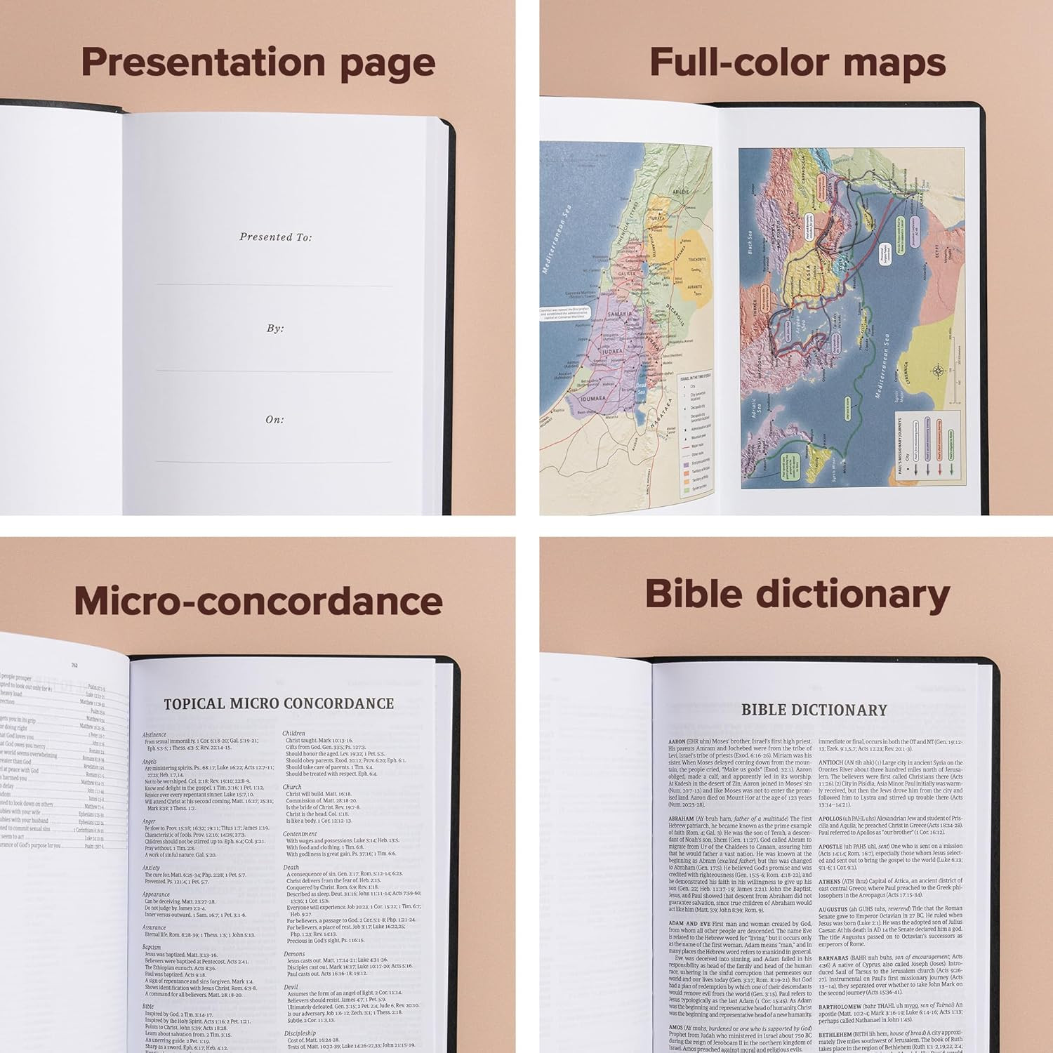 KJV Gift and Award Bible, Black Imitation Leather, KJV Holy Bible, Red Letter, P