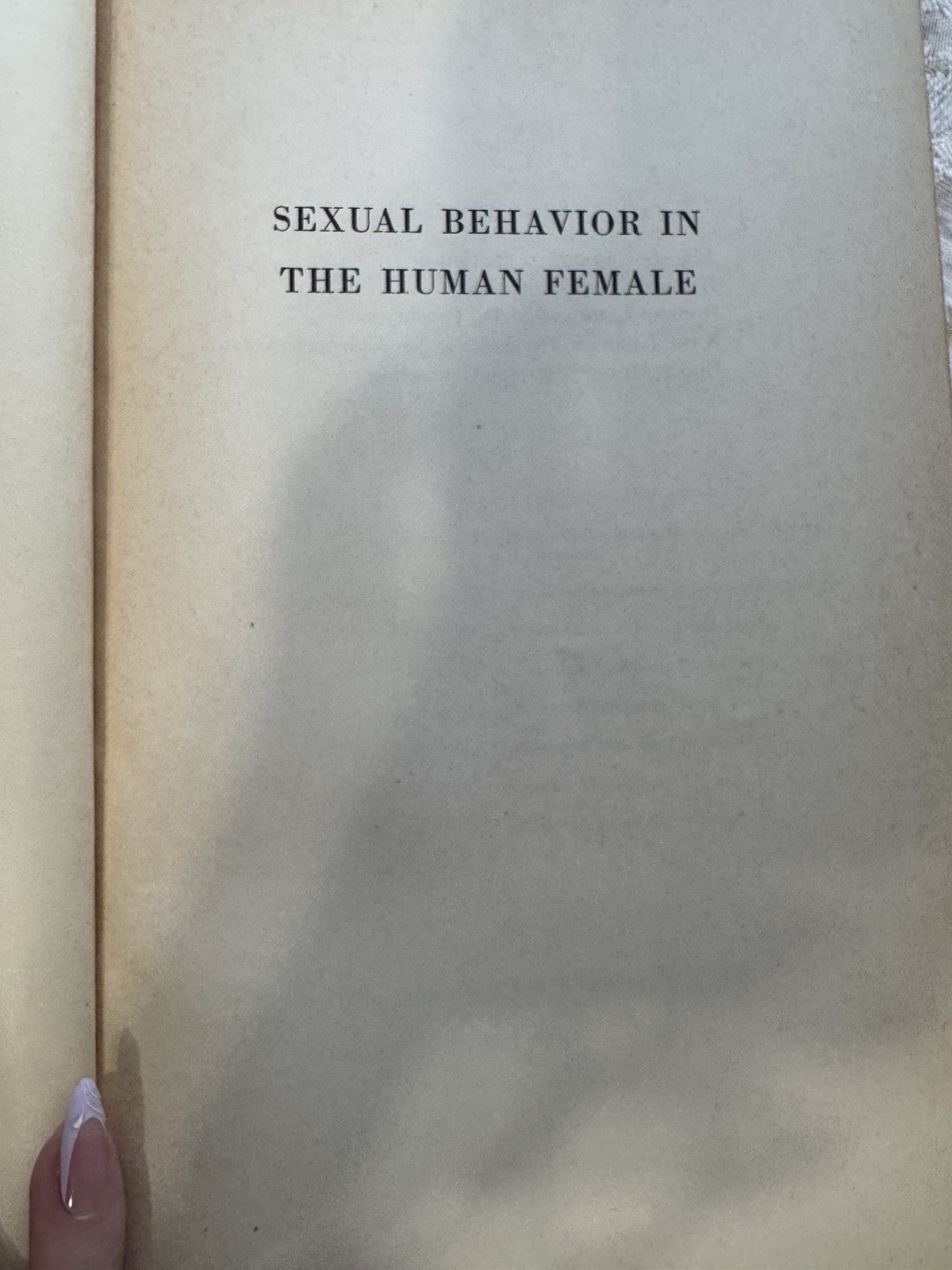 1953 Kinsey Sexual Behavior in the Human Female First Edition HC Book