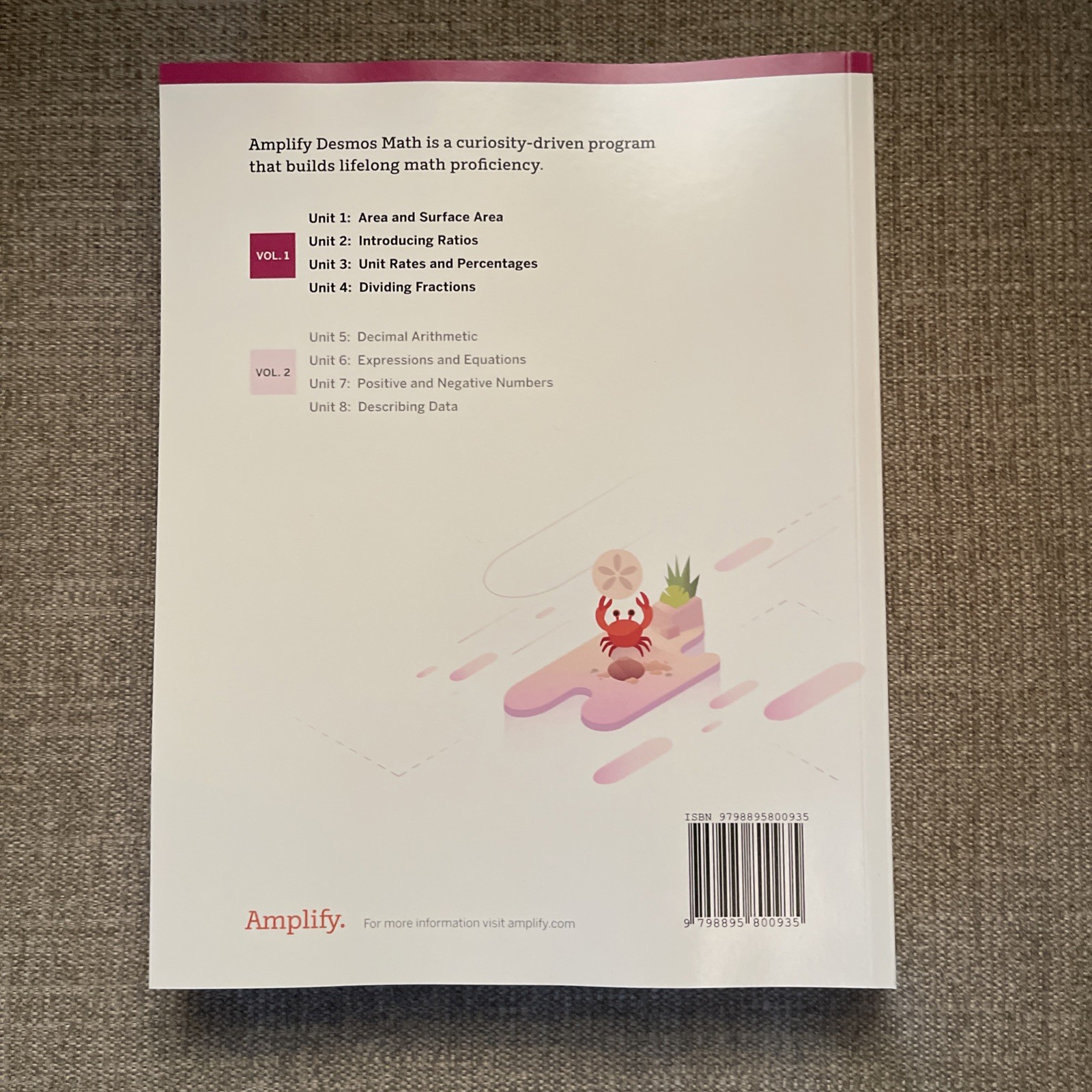 Amplify Desmos Math California Student Edition: 6 Volume 1