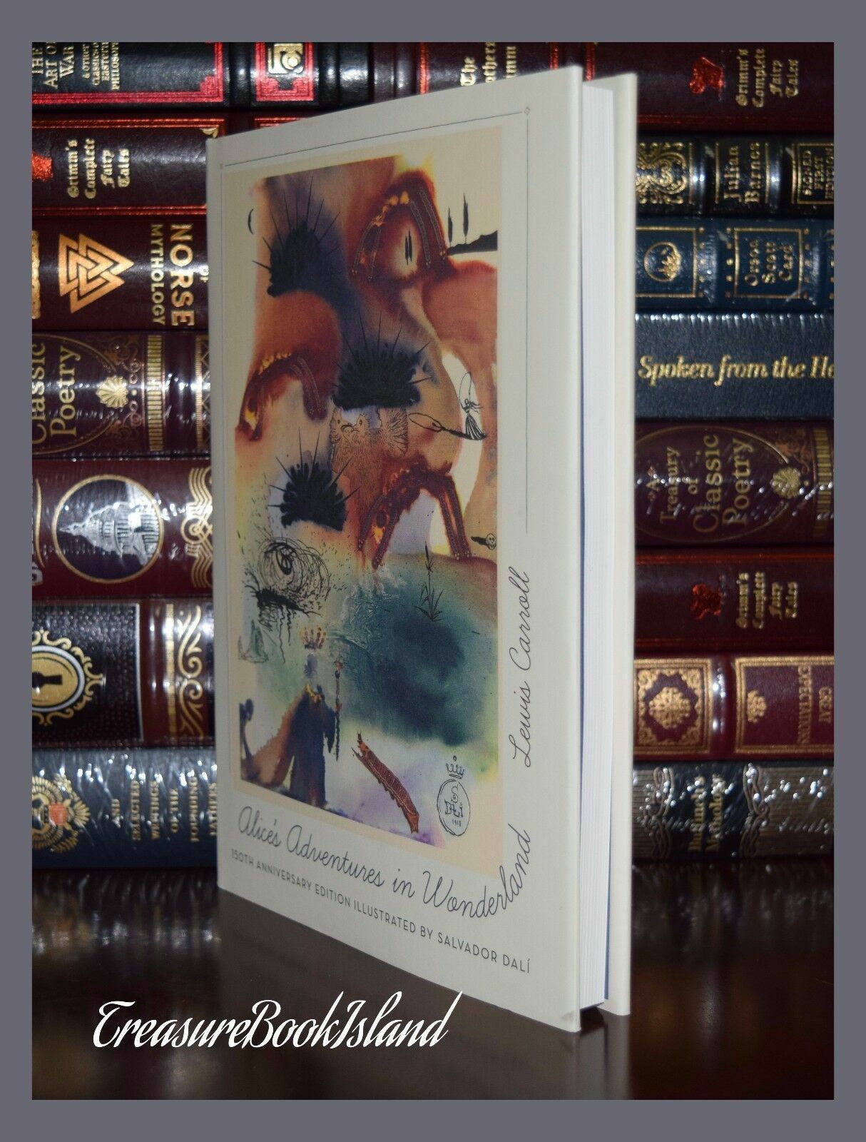 New Alice in Wonderland Illustrated Salvador Dali 150th Anniversary Hardcover