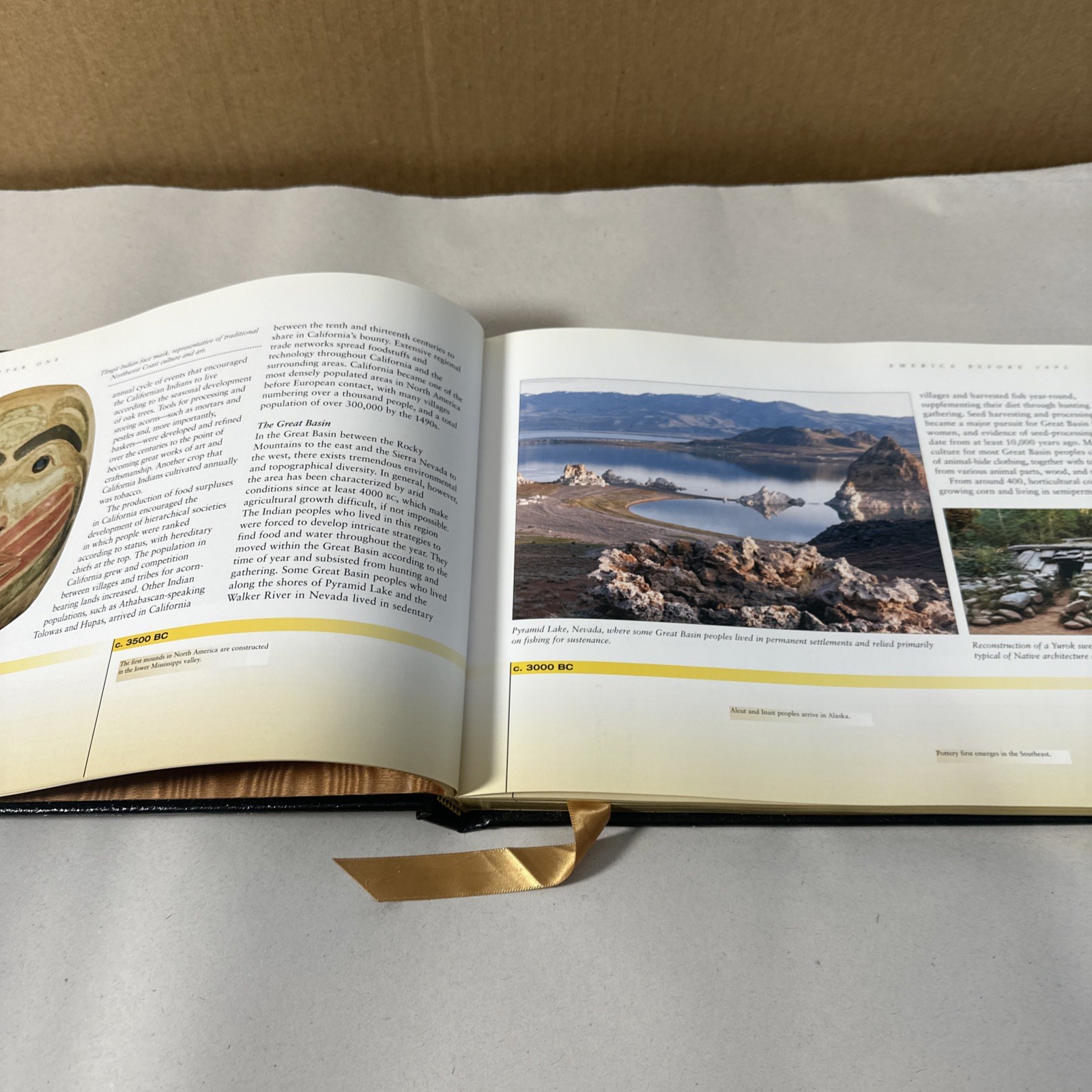 Greg O’Brien TIMELINE OF NATIVE AMERICANS Easton Press Leather 2008
