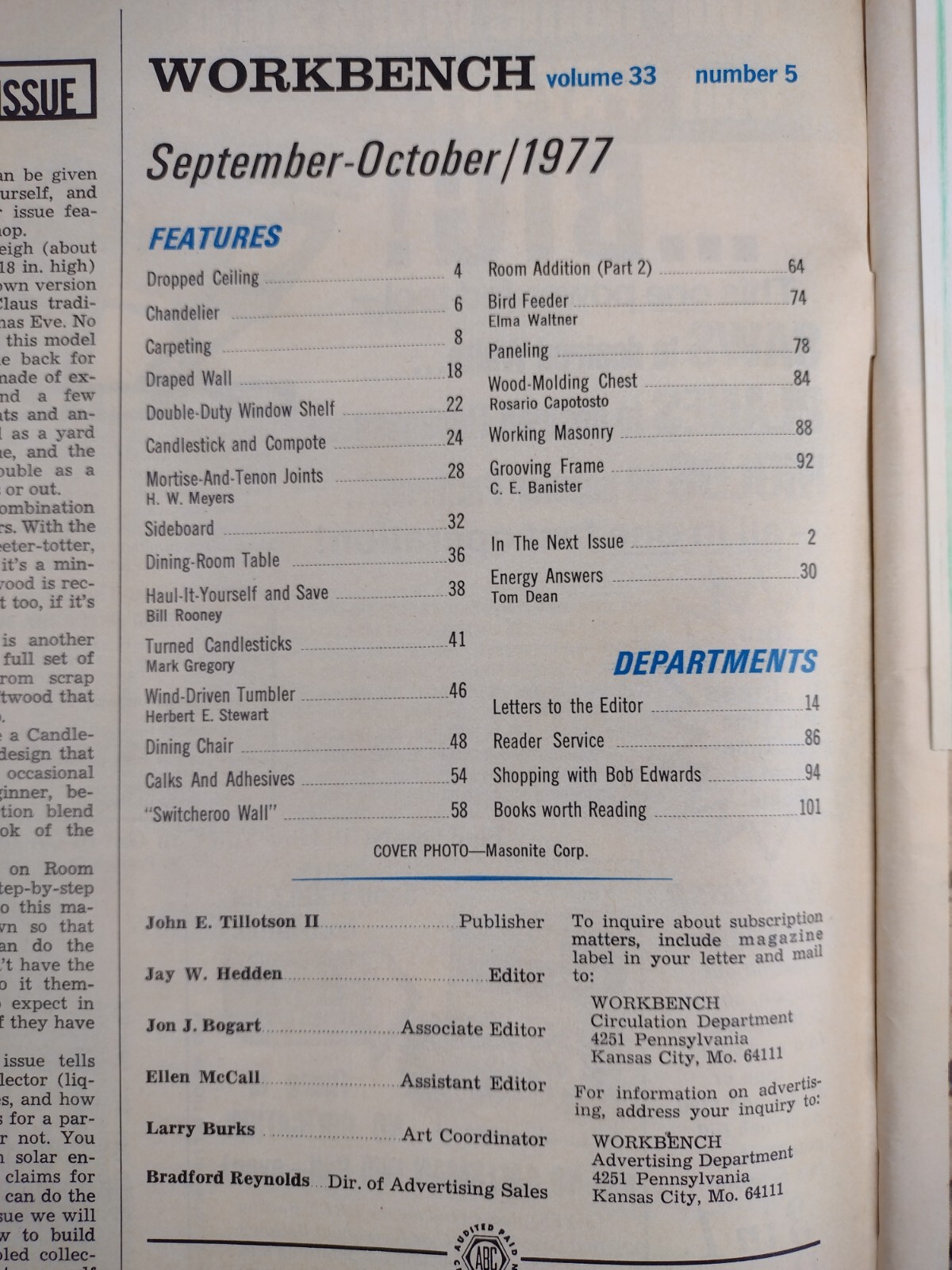 Workbench Magazine October 1977 Vol. 33 Number 5