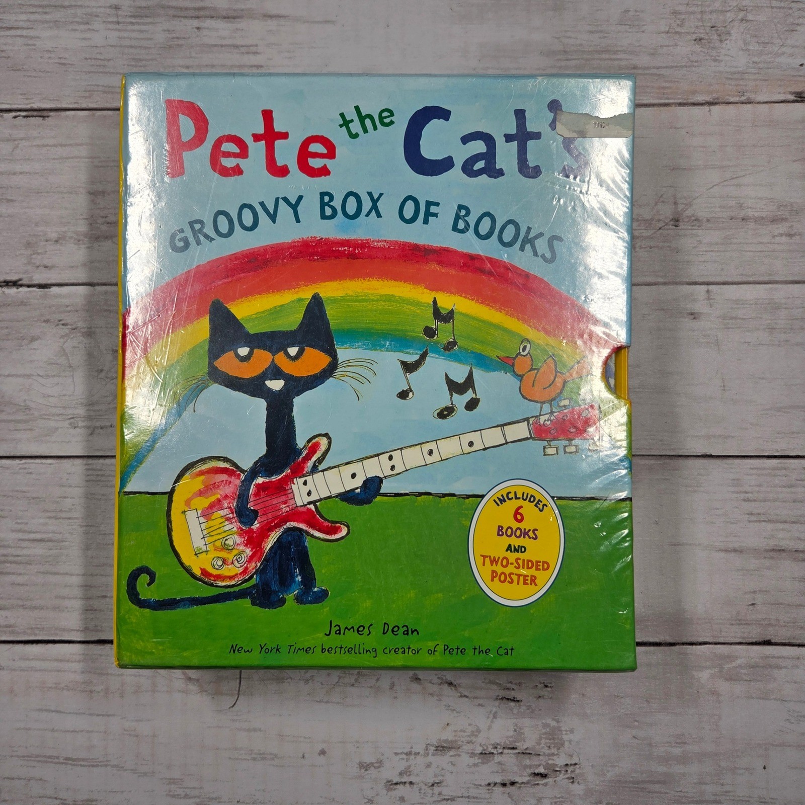 Pete the Cat Groovy Box of Books James Dean 6 Book Set with Poster 9780062641052