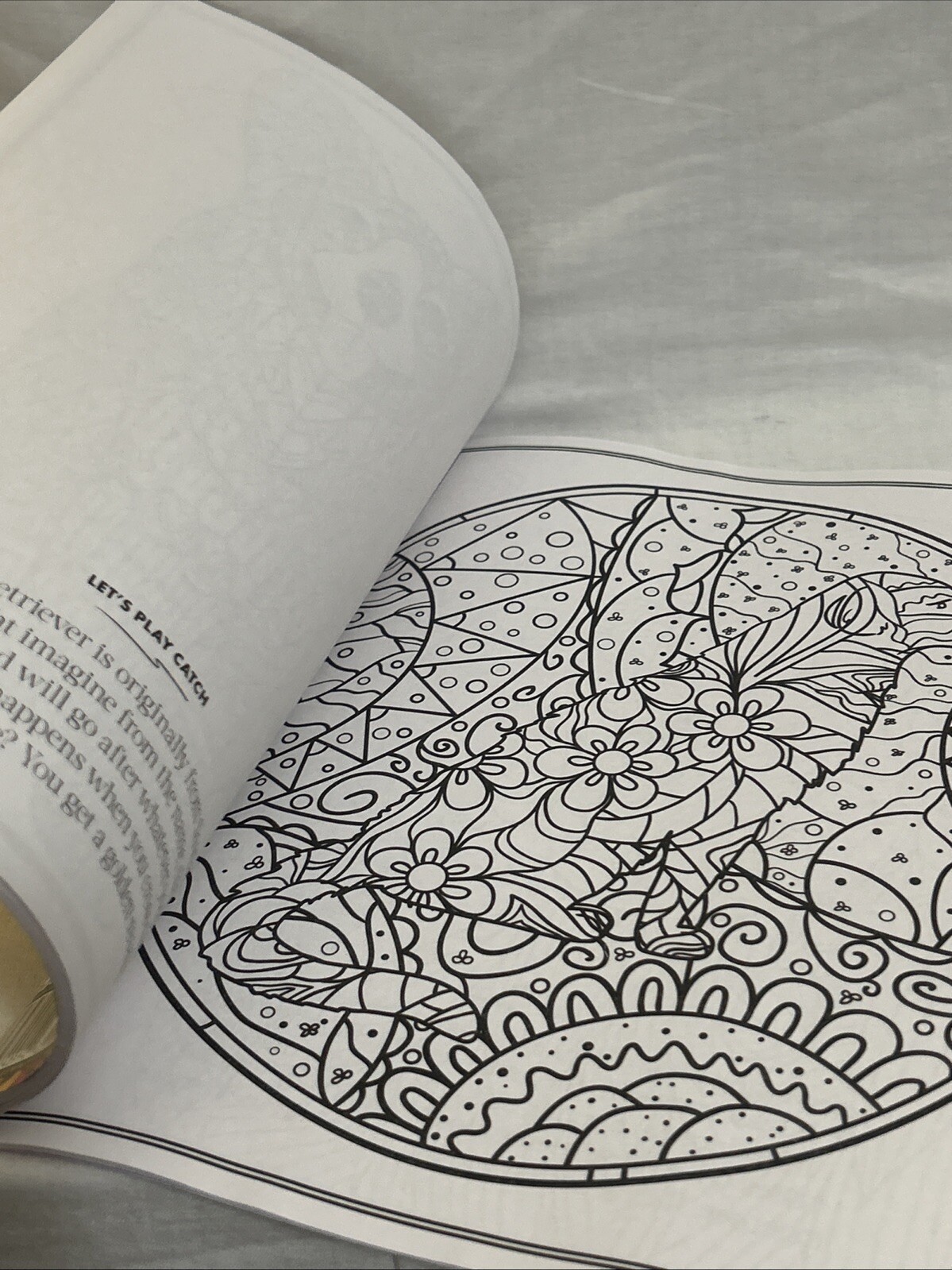 Dog Coloring Book: Blissful Designs, 32 Inspiring Pages for Relaxation