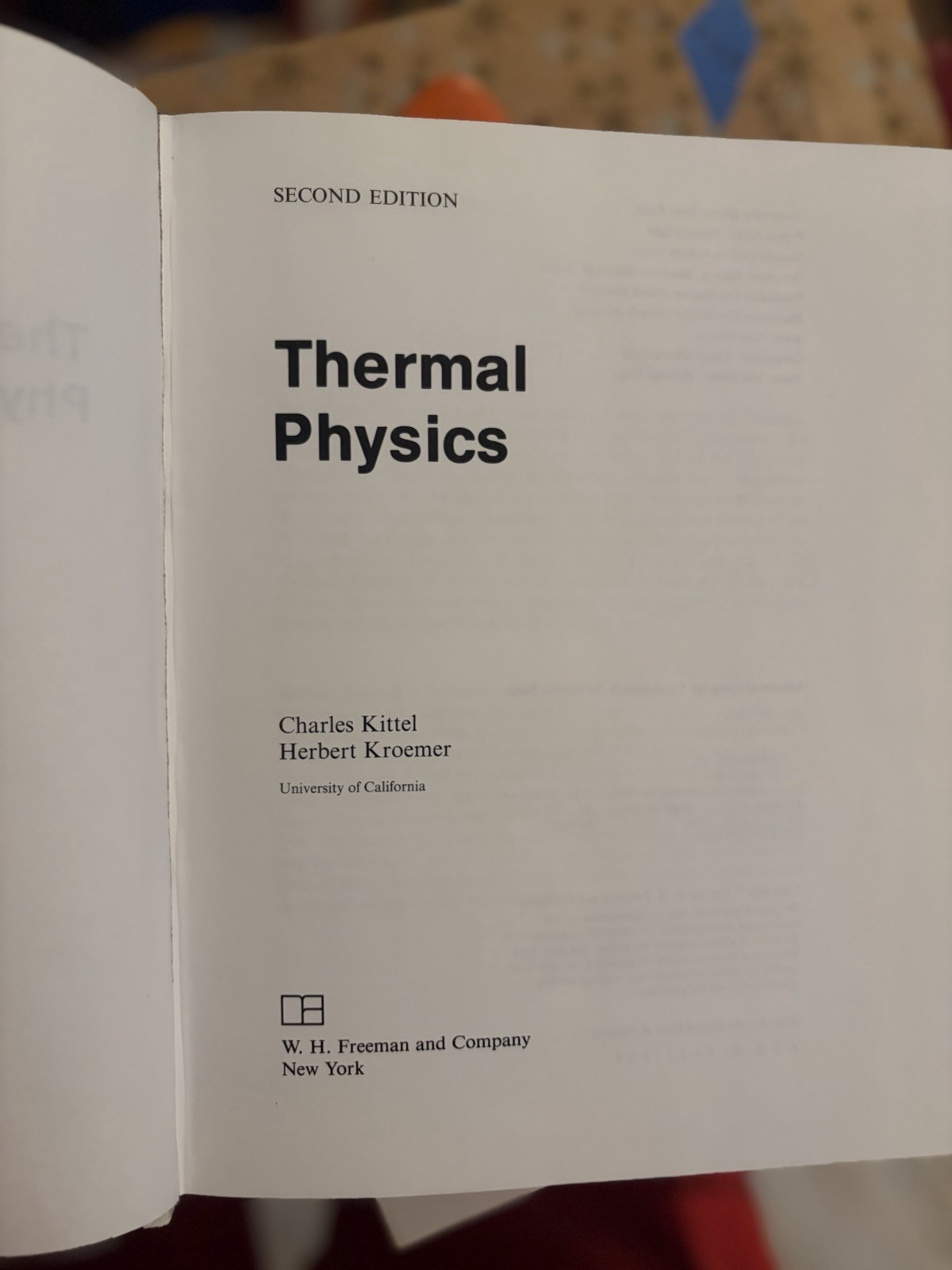 Thermal Physics (Second Edition)