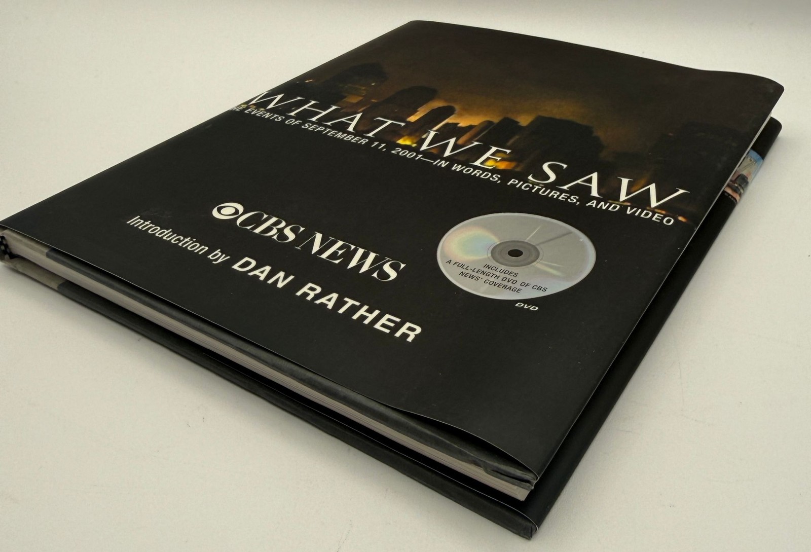 What We Saw CBS News Hardcover Book with DVD 2001 America Responds Stamp Sheet