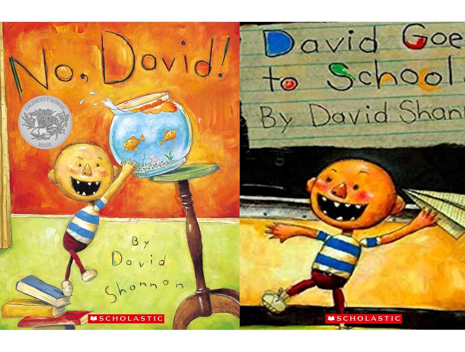 No, David! 6 Book Collection Set David Gets in Trouble, David Goes to School