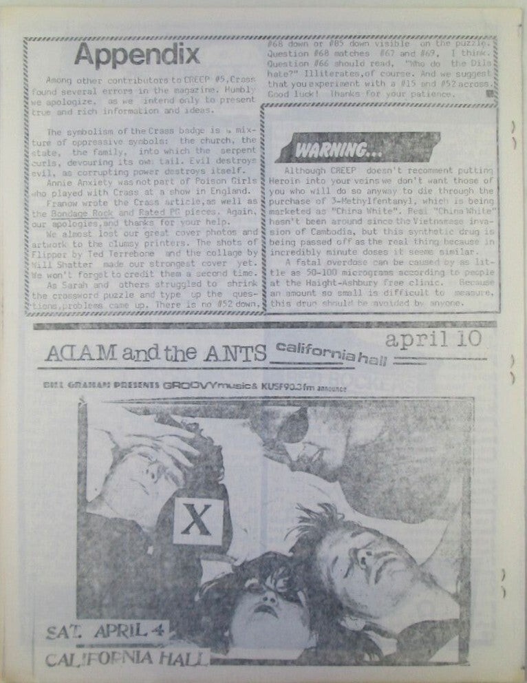 Mikey Creep / Basement Creep Vol 1 No 1 1981