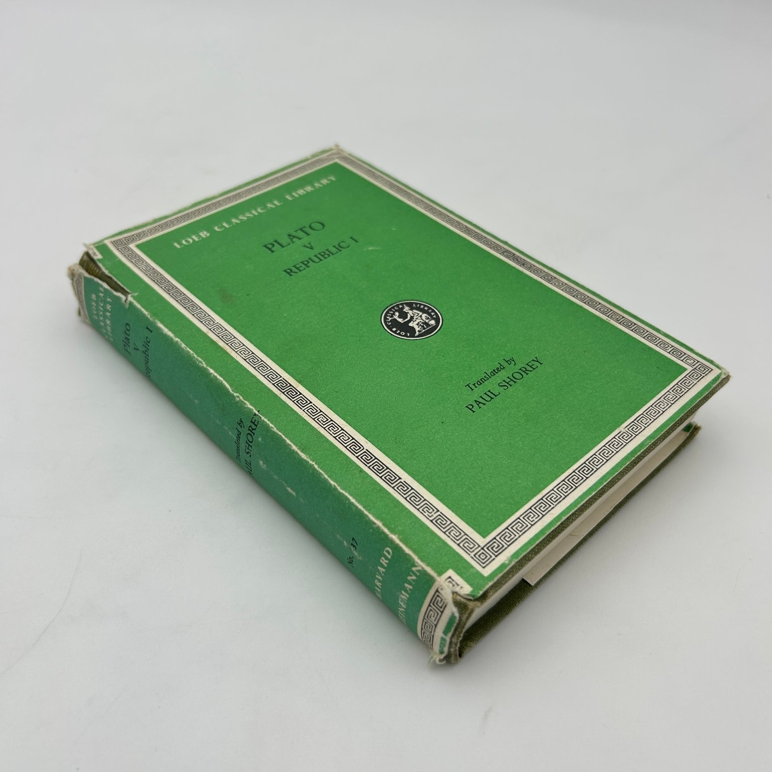 Plato Republic I Paul Shorey 1982 Loeb Classical Library Greek English Harvard