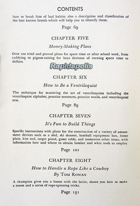 FUN for BOYS 1943 Edition 284 Heavily Illustrated Pages – Games, Hobbies, Sports