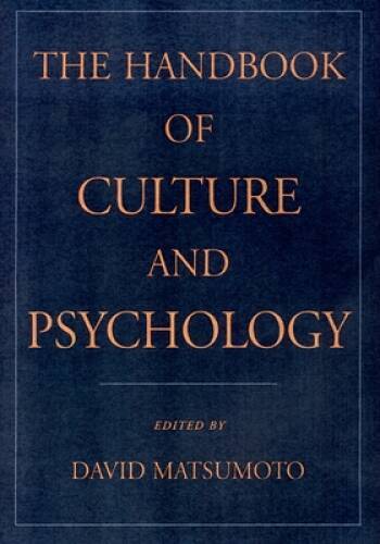 The Handbook of Culture and Psychology – Hardcover By Matsumoto, David – GOOD