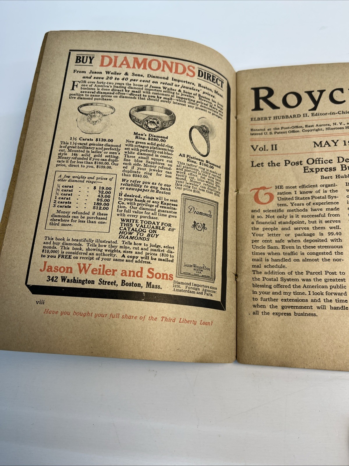 Vintage Roycraft Pocket Magazines 1916-1919 Lot of 11 Issues