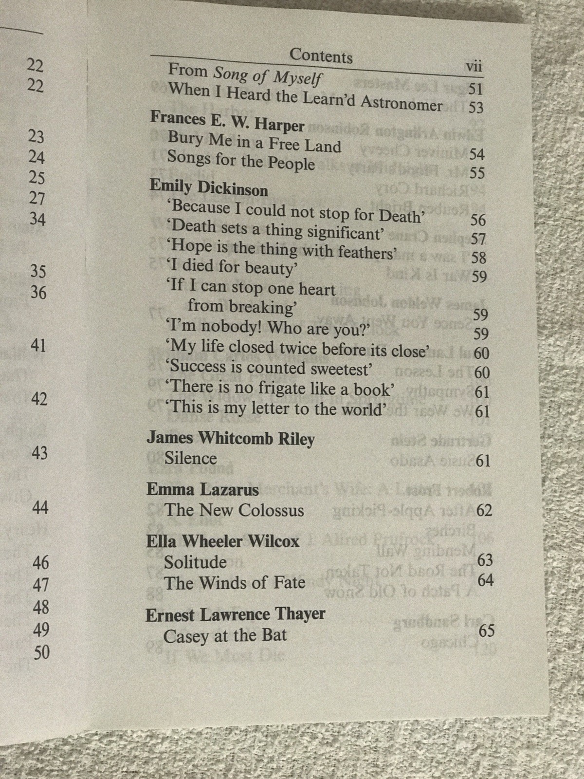 Favorite American Poems By Paul Negri