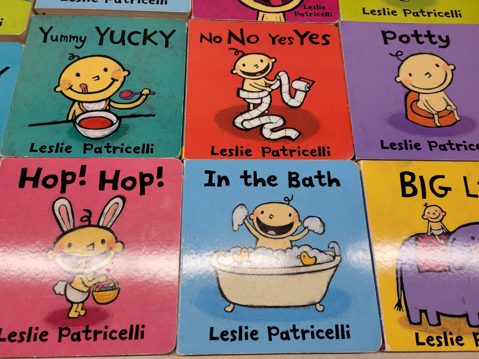 Lot of 5 Leslie Patricelli Board Books for Children’s/ Kids/ Toddler *Random*