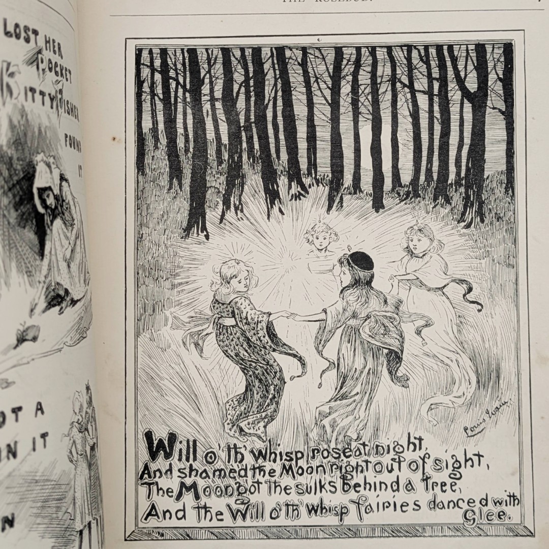 The Rosebud Annual, Vintage Book, Illustrated, 1894