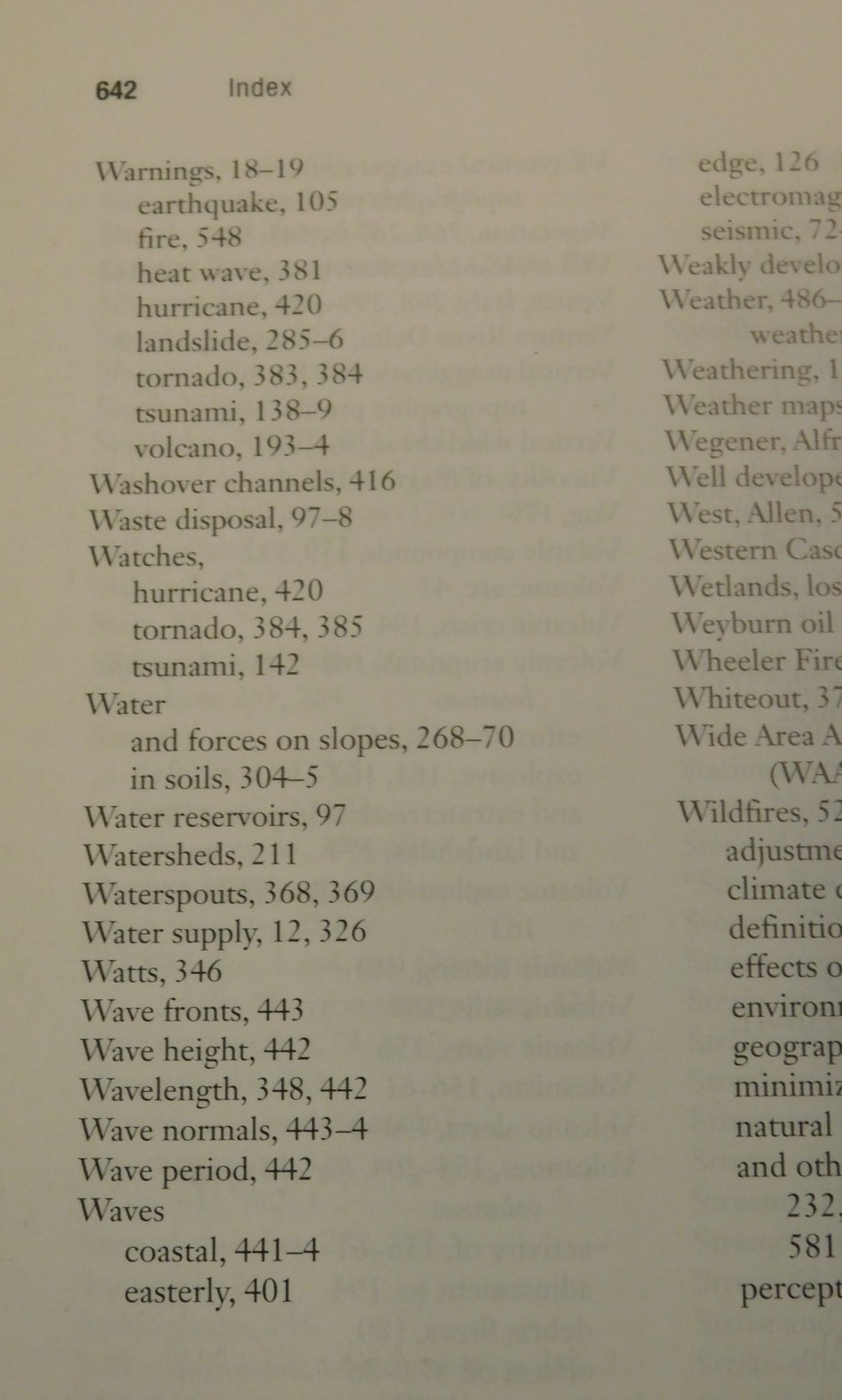 Natural Hazards Textbook, 5th Edition, by Keller & DeVecchio, 642 Pages, VG