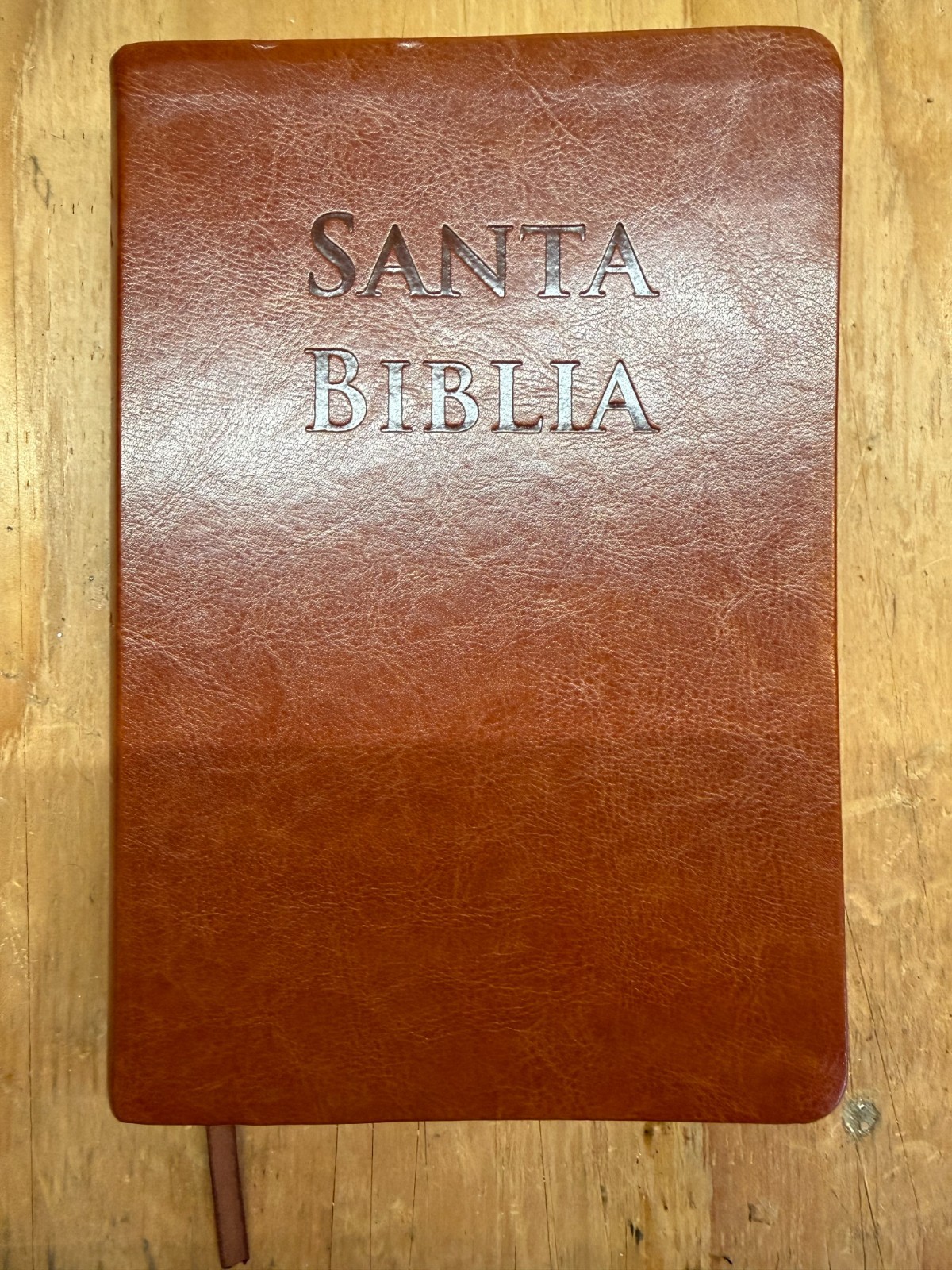 Valera 1602 Purificada Santa Biblia – Brown Leatherette / Marrón Simil Cuero