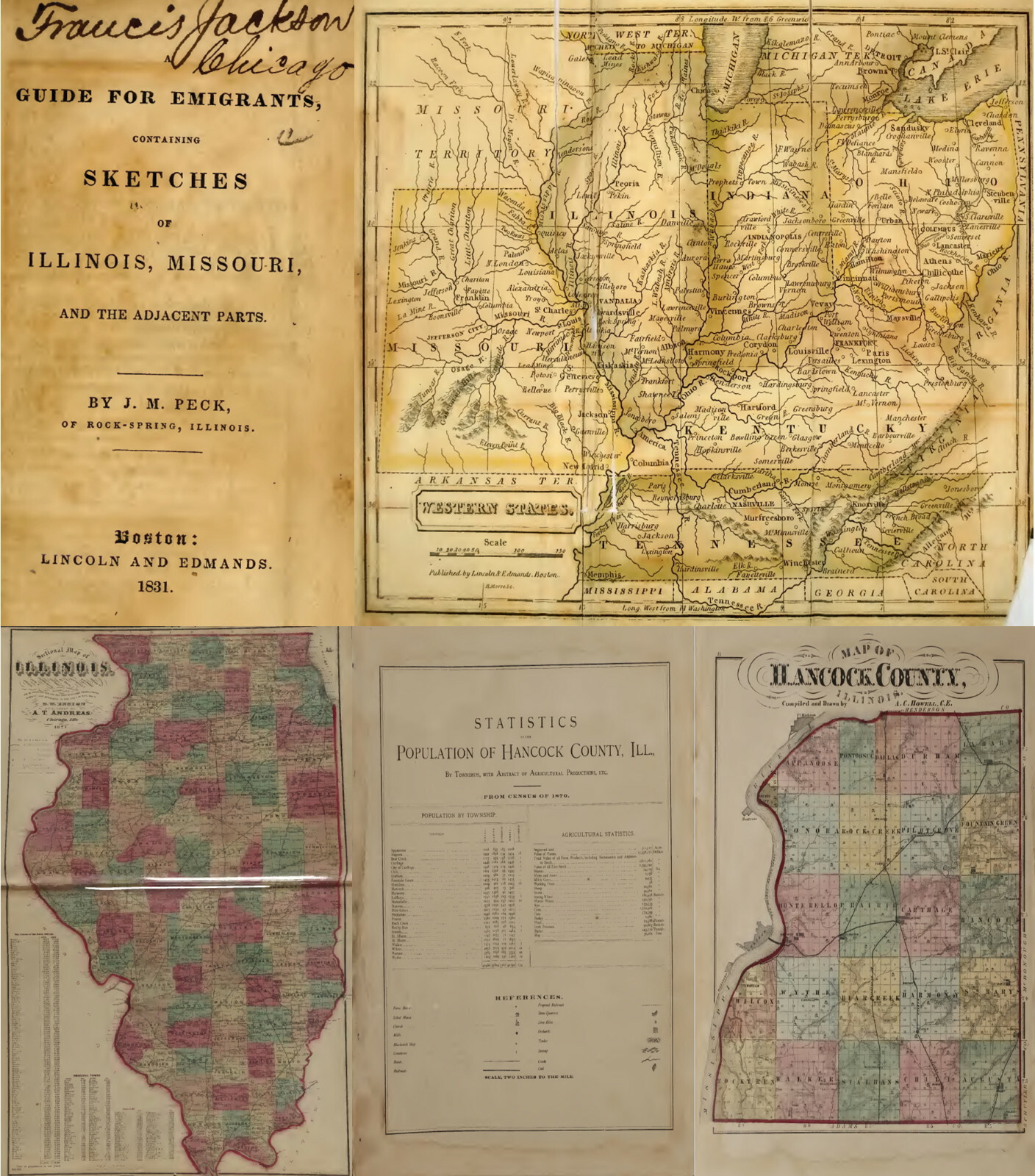 113 Old Books on Illinois History Genealogy Ancestry Family Records V.3 on USB