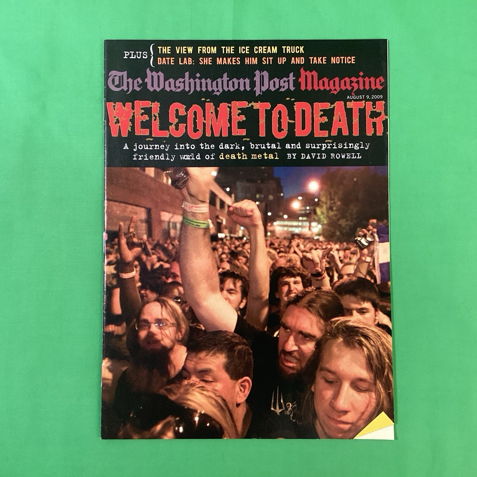 Death Metal Music journal, Washington Post Magazine, Aug 2009