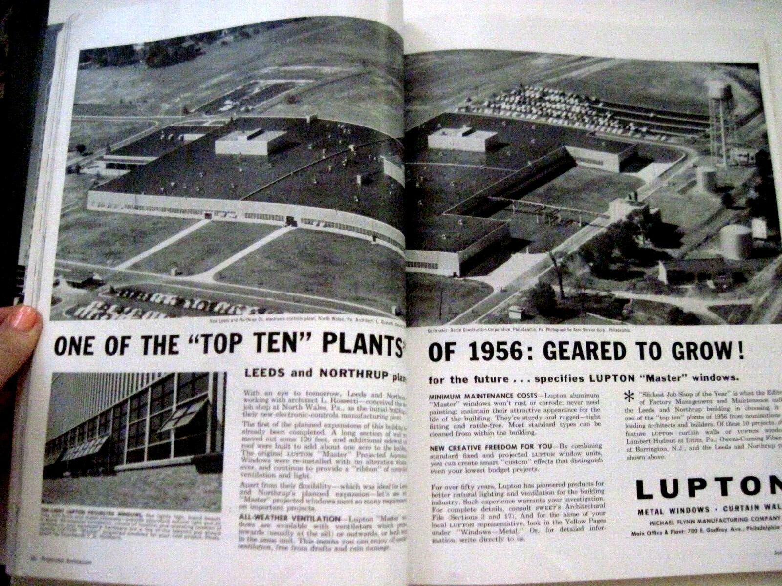 April 1958 Magazine “Progressive Architecture” w/ 264 Pages of Building Designs*