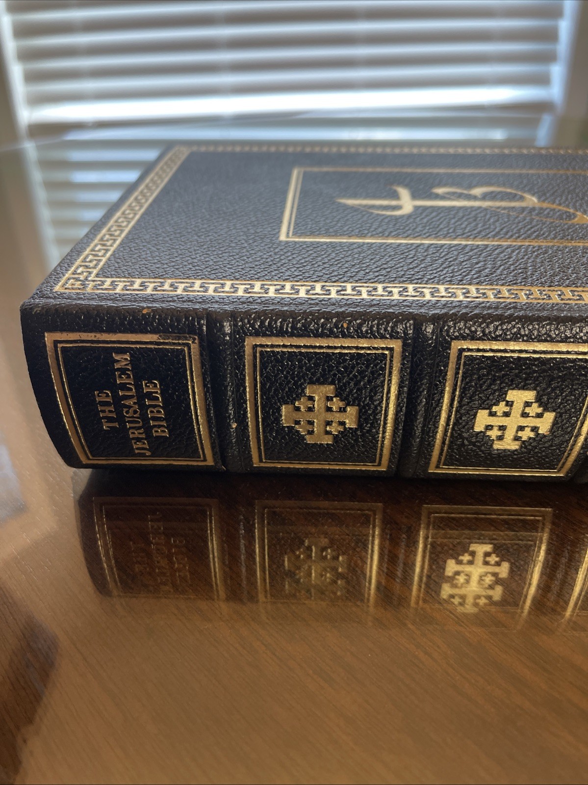 The Jerusalem Bible 1966 French Morocco Leather Doubleday Original 1st Print