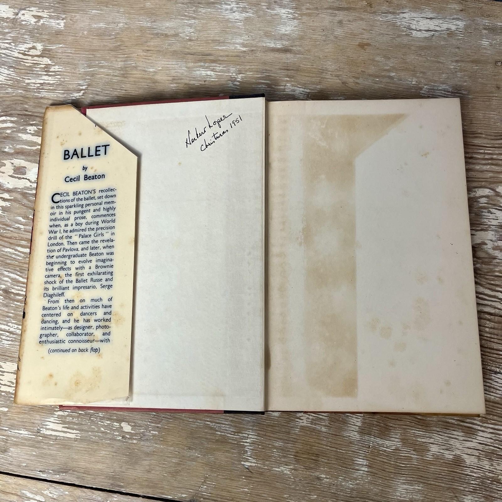 Ballet By Cecil Beaton Book Dance History Performing Arts 1st Edition 1951 DJ HC