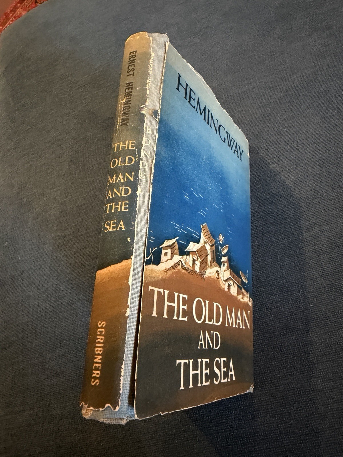 Hemingway Old Man and the Sea 1952 Scribner’s DJ Early Printing HC VG