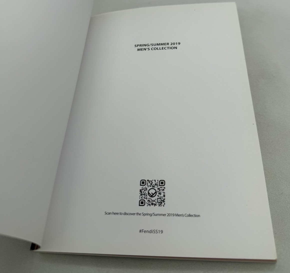 “FENDI” ROMA Spring / Summer 2019 Men’s Collection Catalog Booklet