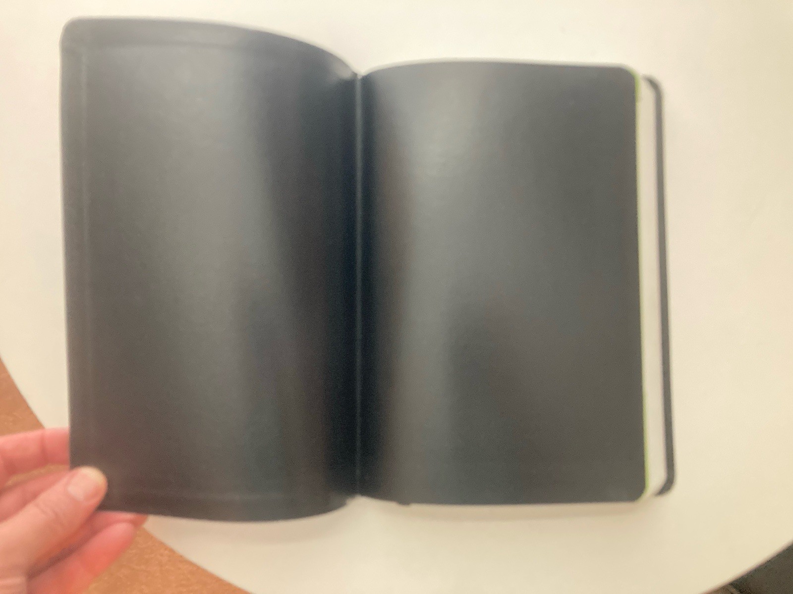 NIV 2005 Large Print Thinline Bible -Black Top Grain Genuine Leather-OOP 84
