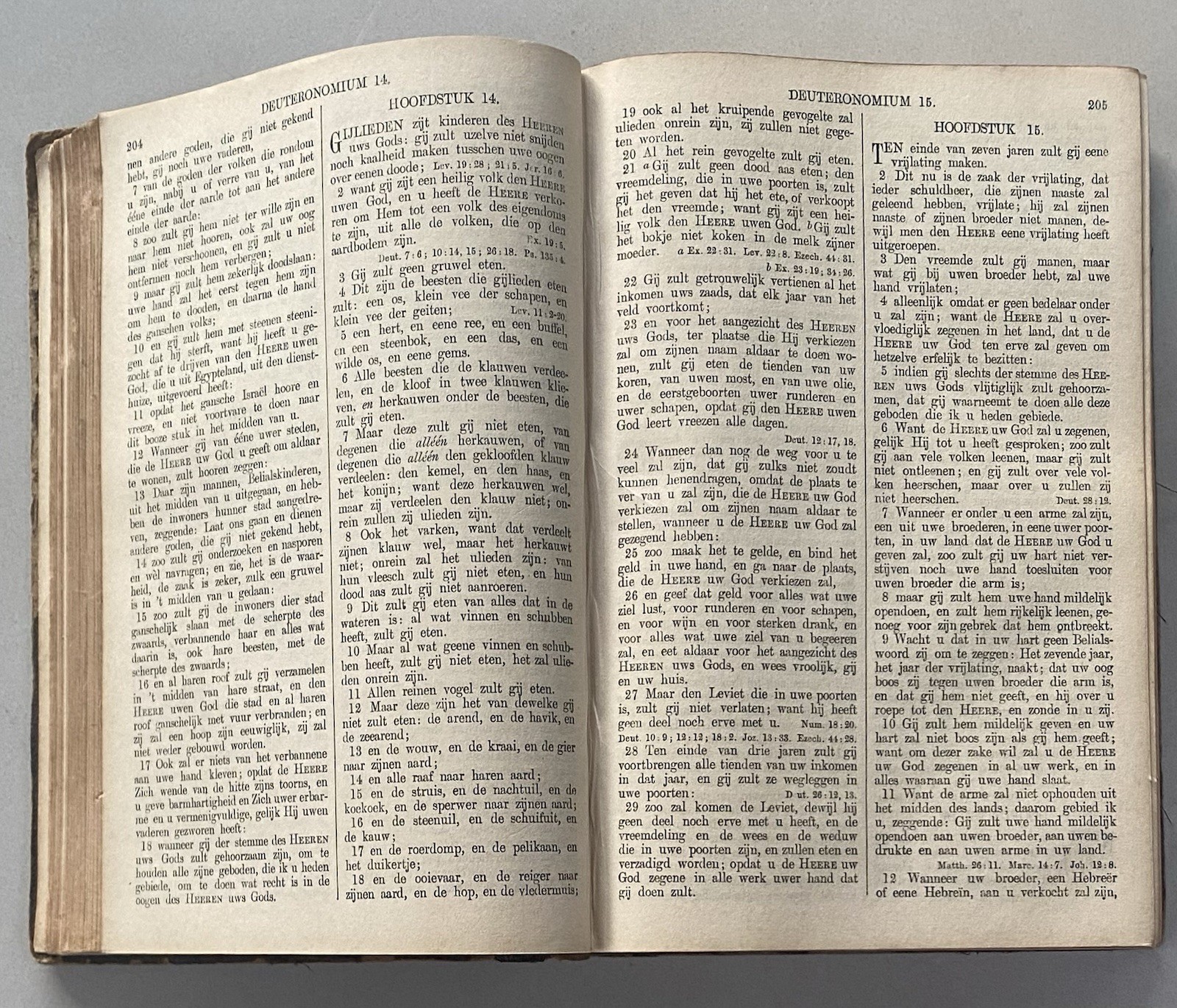Antique 1916 Dutch Text Bible Bijbel Statenvertaling Old & New Testaments Octavo