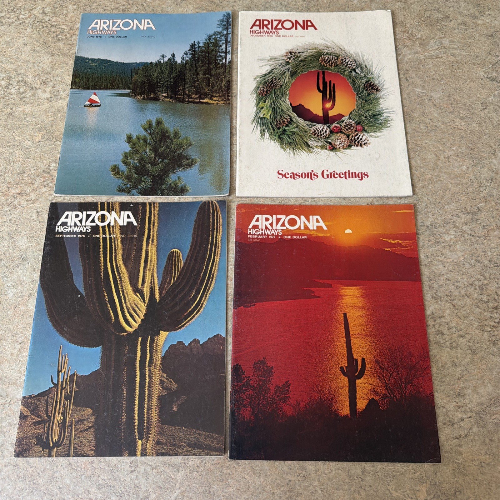 Vintage Arizona Highways Magazines – Lot of 45 – Assorted Issues from 1964-1980