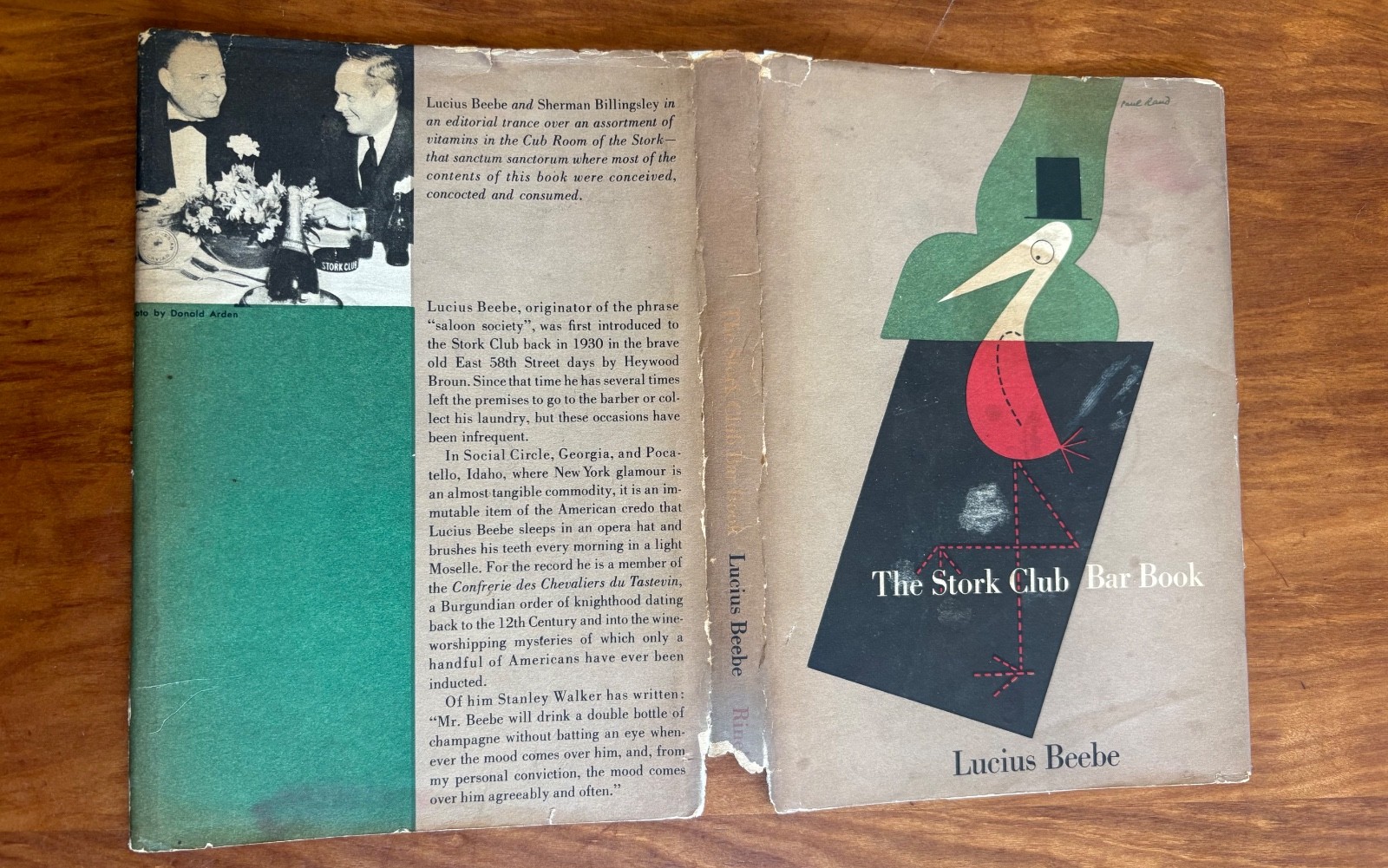 THE STORK CLUB BAR BOOK BY LUCIUS BEEBE 1946 HC/DJ 1ST EDITION /COCKTAIL RECIPES