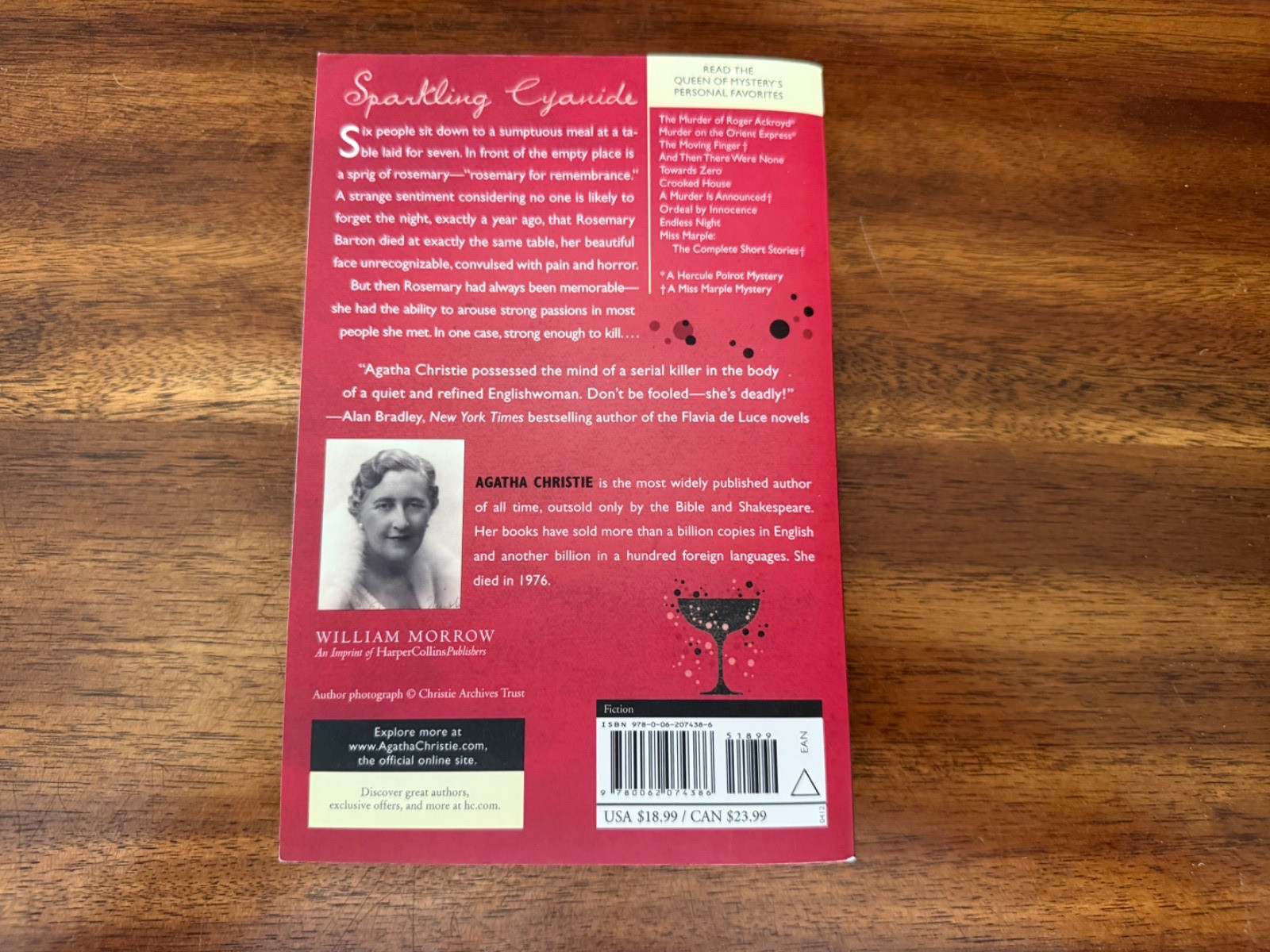 Sparkling Cyanide by Agatha Christie (2012, Trade Paperback) FREE SHIPPING