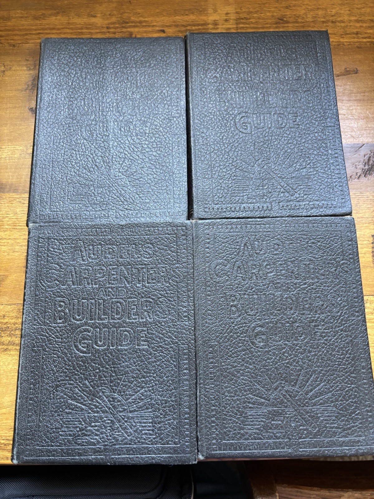 AUDELS Carpenters and Builders Guide Vol 1-4 1937 Complete Set Books Vintage