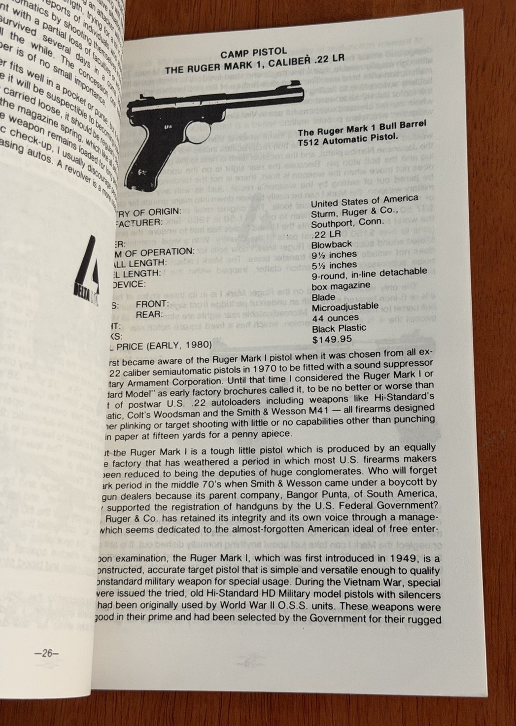 The Urban Survival Arsenal FRED REXER 1980 RARE VINTAGE BOOKLET