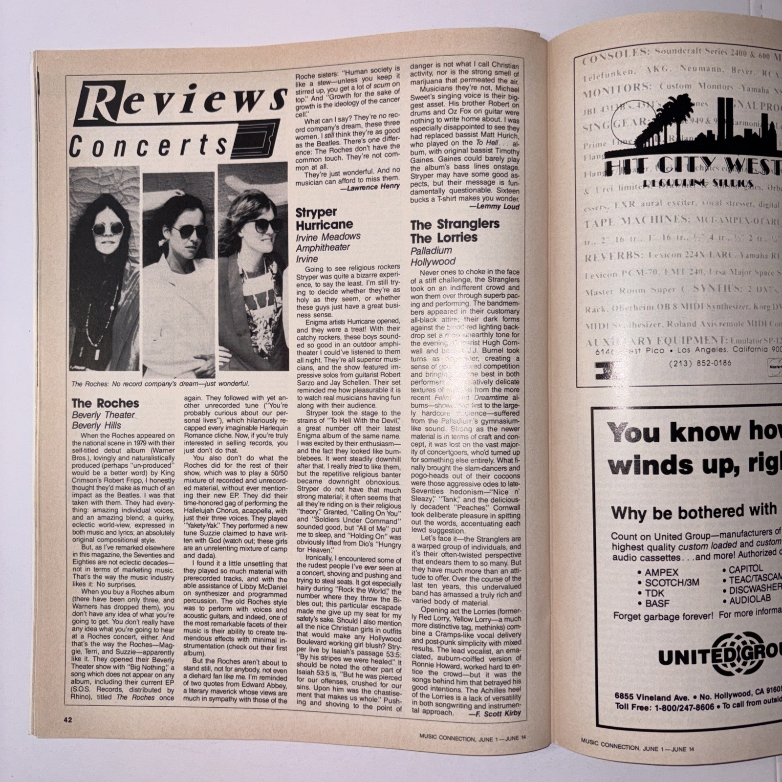Music Connection Magazine Special Issue 1987 Tom Petty & Mike Campbell