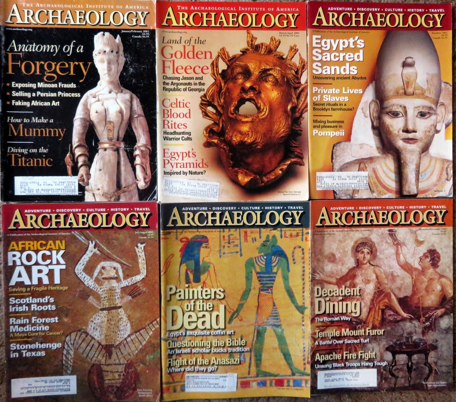 ARCHAEOLOGY Magazine – Year Lots, Your Choice, From 2000-2025