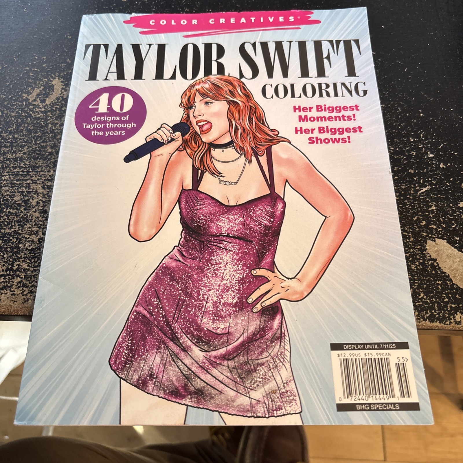 Taylor Swift Coloring Book 2025 BHG Specials 40 Designs Taylor thru the Years