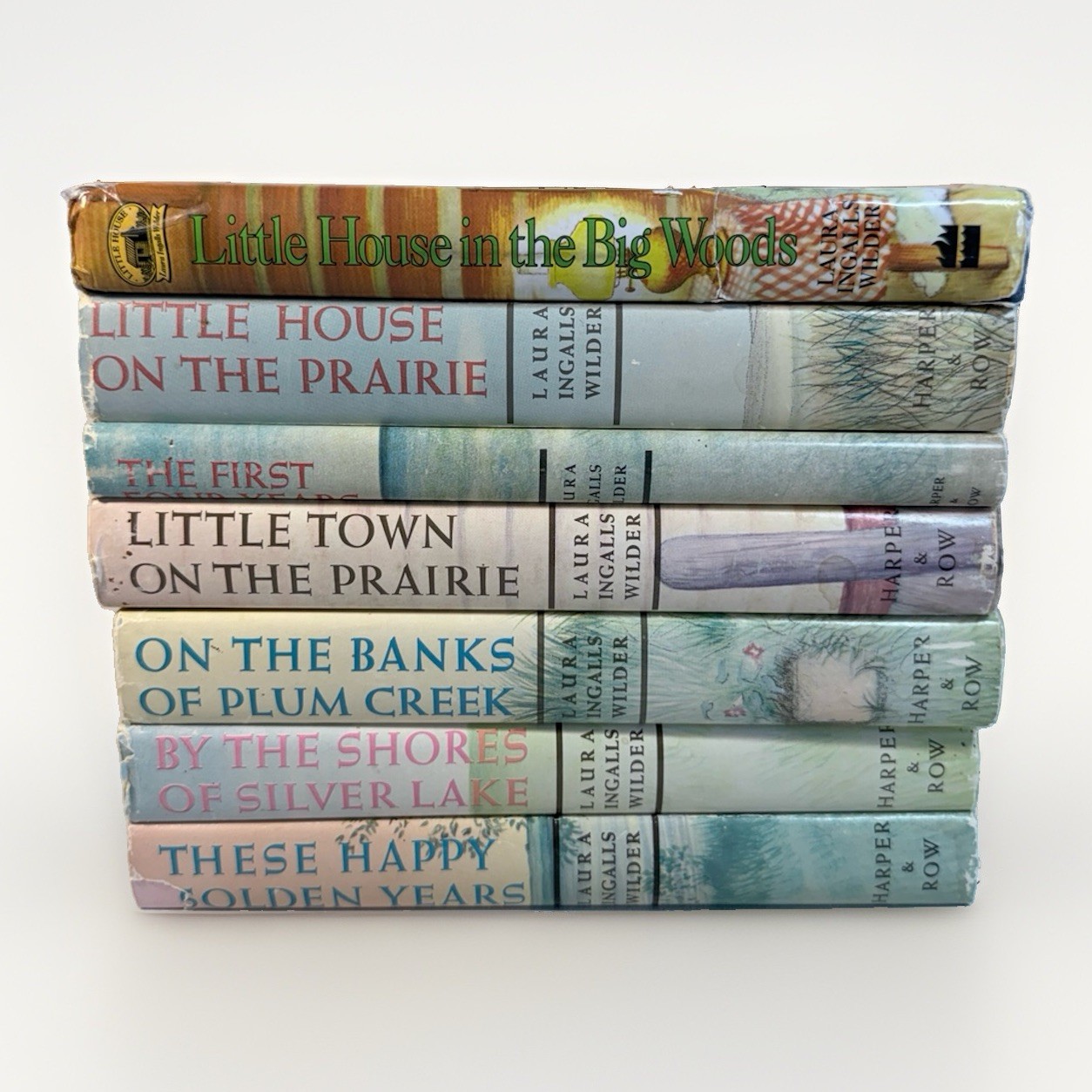 Little House on the Prairie Laura Ingalls Wilder Lot of 7 Hardcover Books 1950s