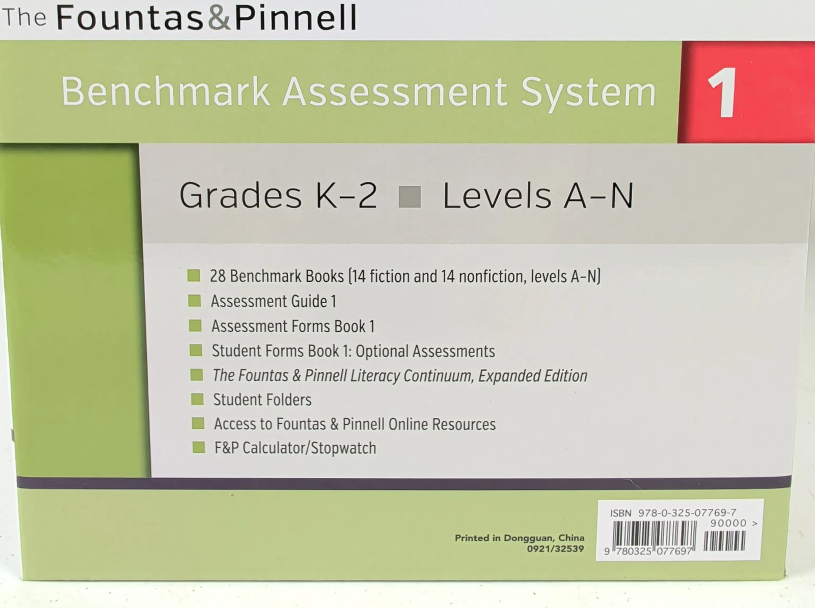 Benchmark Assessment System 1 3rd Paperback By Irene Fountas and Gay Su Pinnell