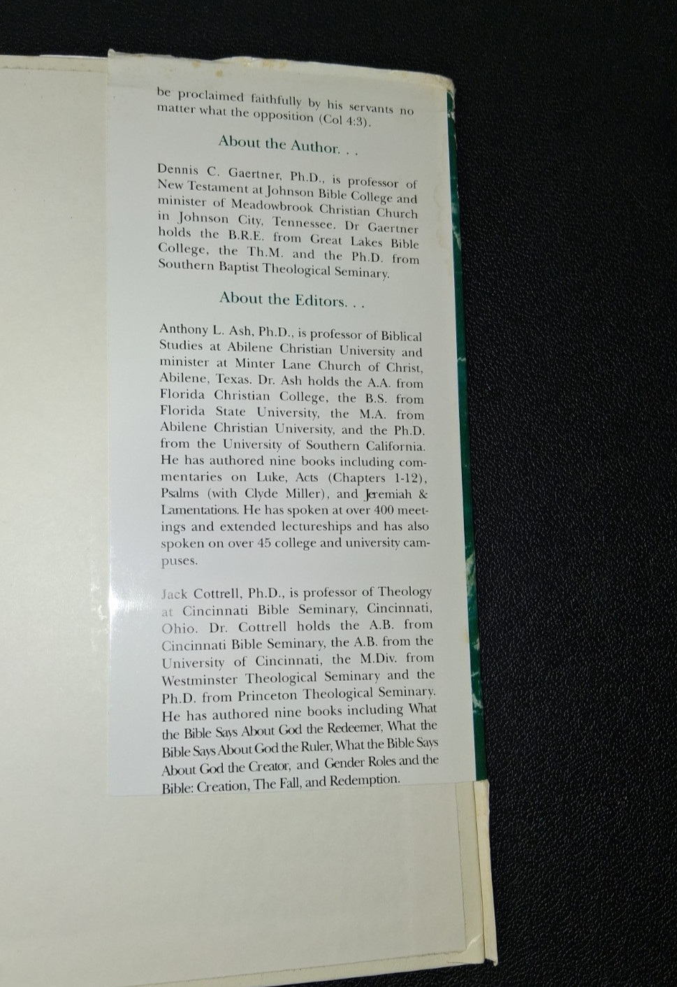 Acts (The College Press Niv Commentary) Hardcover Dennis Gaertner Dust Jacket HB