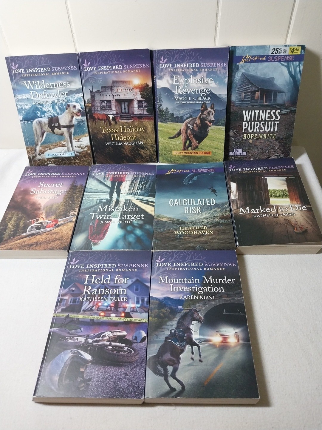 Love Inspired Suspense Huge 20 Book Lot Harlequin Romance Paperback K-9
